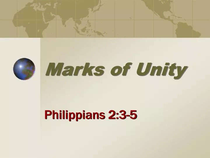 marks of unity