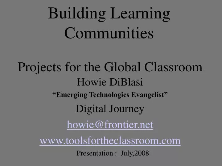 building learning communities