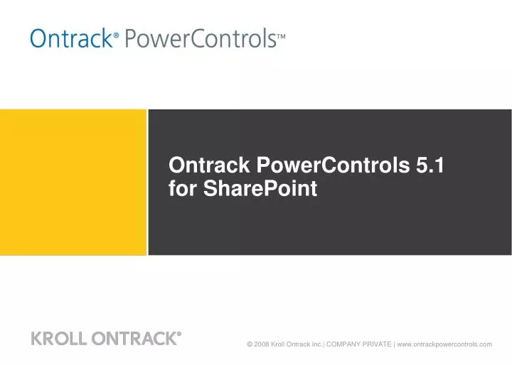 ontrack powercontrols 5 1 for sharepoint