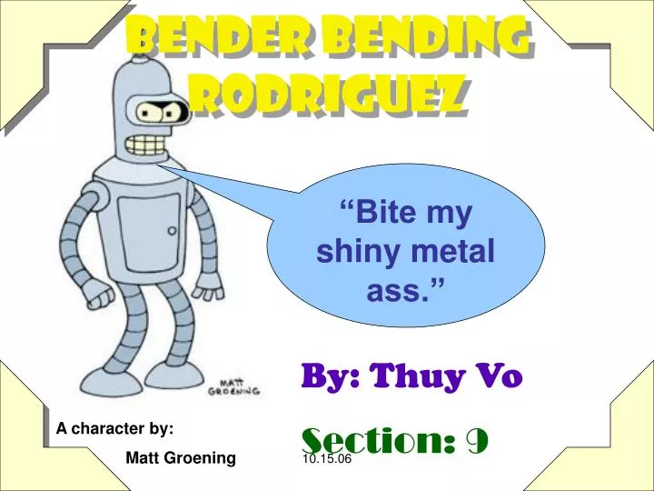 bender bending rodriguez