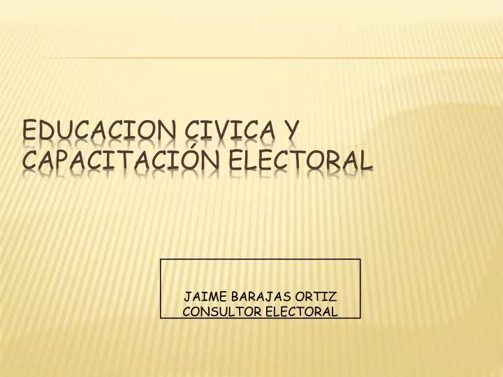 educacion civica y capacitaci n electoral
