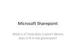Microsoft Sharepoint - slide 1