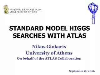 STANDARD MODEL HIGGS SEARCHES WITH ATLAS