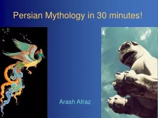 persian mythology in 30 minutes