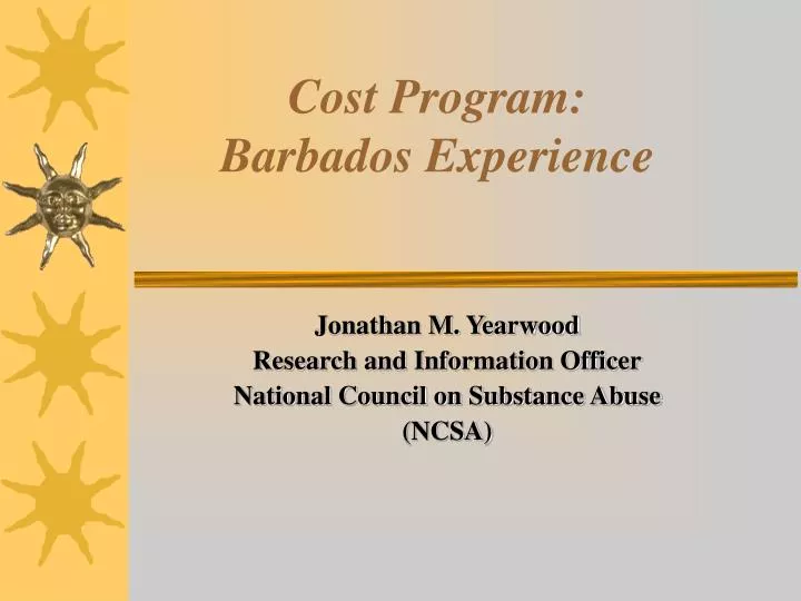 cost program barbados experience