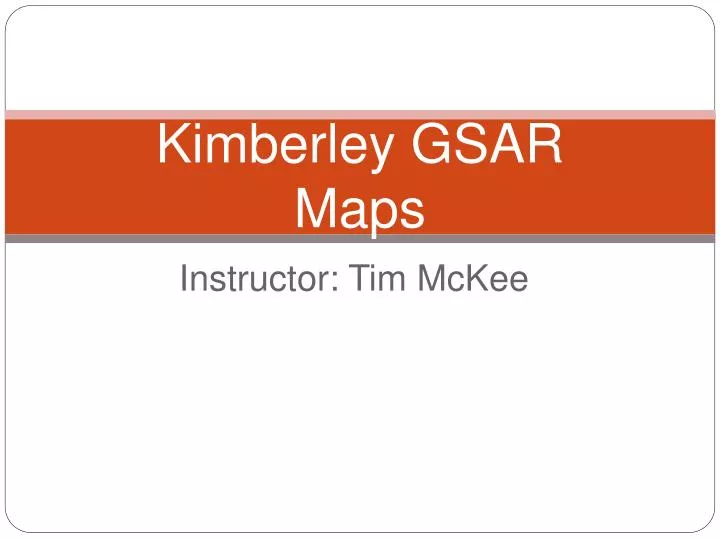 kimberley gsar maps