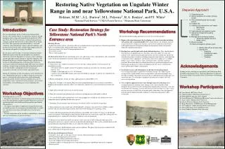 Restoring Native Vegetation on Ungulate Winter Range in and near Yellowstone National Park, U.S.A.