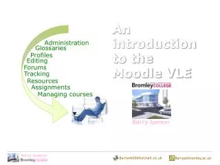 An introduction to the Moodle VLE