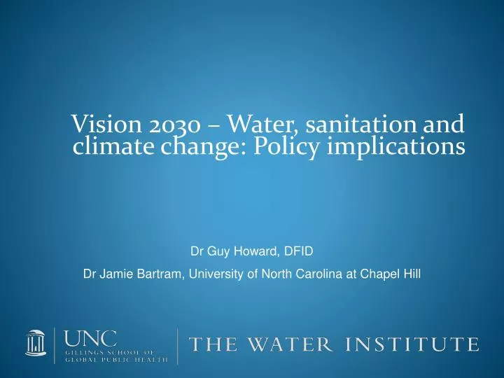 vision 2030 water sanitation and climate change policy implications