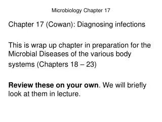Microbiology Chapter 17