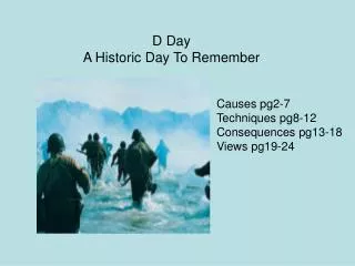D Day A Historic Day To Remember