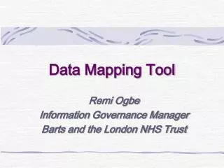 Data Mapping Tool