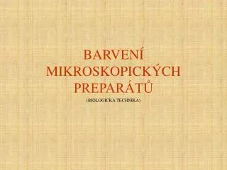 barven mikroskopick ch prepar t