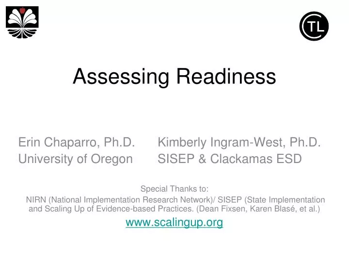 assessing readiness