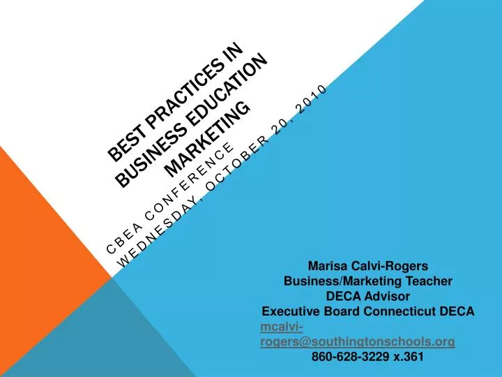 best practices in business education marketing