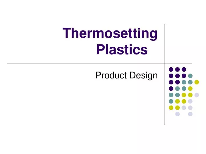 thermosetting plastics