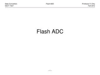 Flash ADC