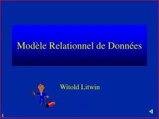 mod le relationnel de donn es