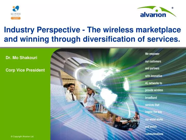 industry perspective the wireless marketplace and winning through diversification of services