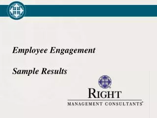 Employee Engagement Sample Results