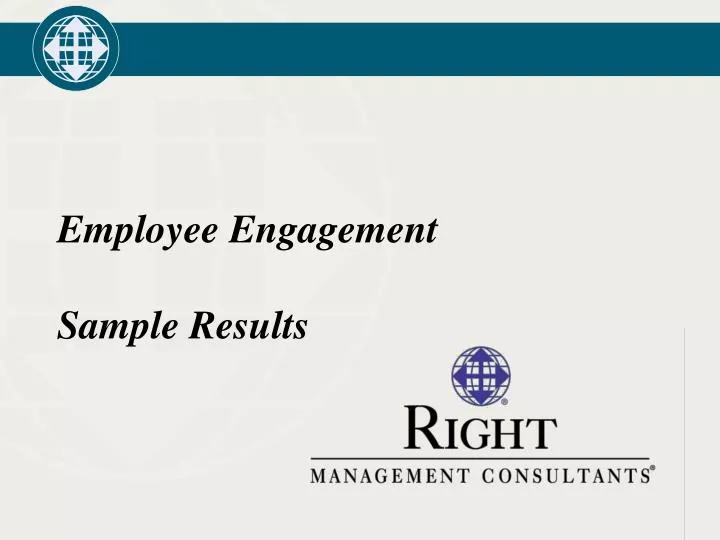 employee engagement sample results