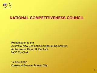 NATIONAL COMPETITIVENESS COUNCIL