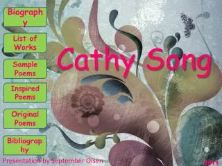 Cathy Song
