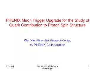 PHENIX Muon Trigger Upgrade for the Study of Quark Contribution to Proton Spin Structure