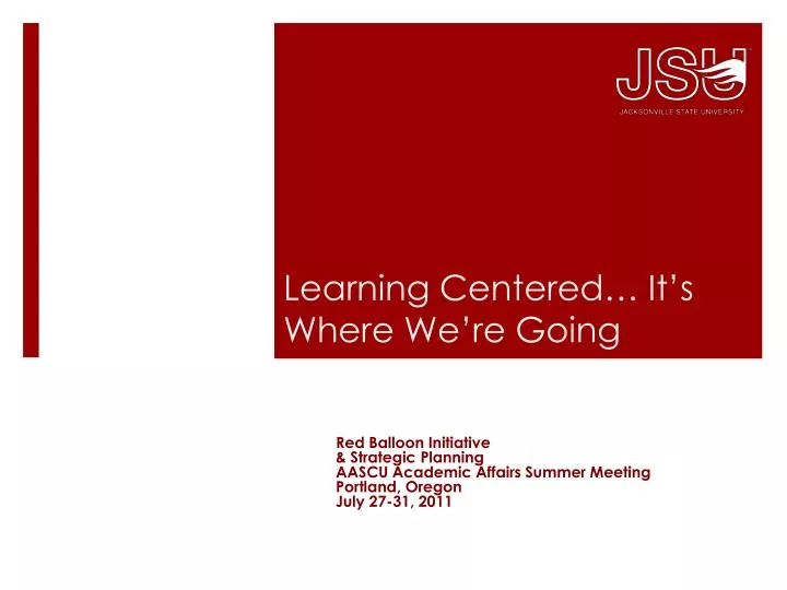 learning centered it s where we re going