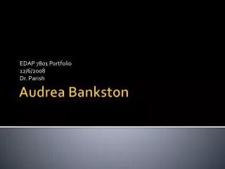 Audrea Bankston