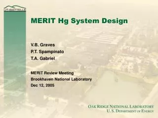 MERIT Hg System Design