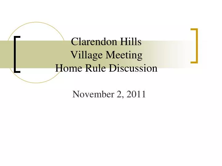 clarendon hills village meeting home rule discussion