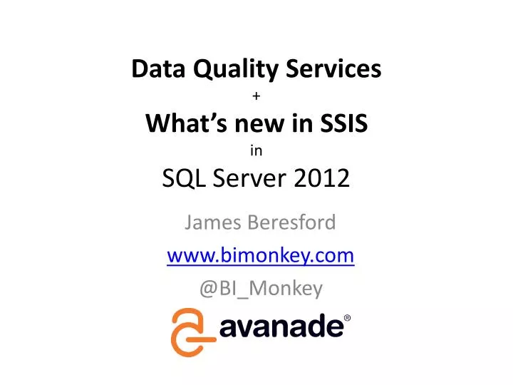 data quality services what s new in ssis in sql server 2012