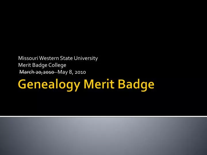 missouri western state university merit badge college march 20 2010 may 8 2010