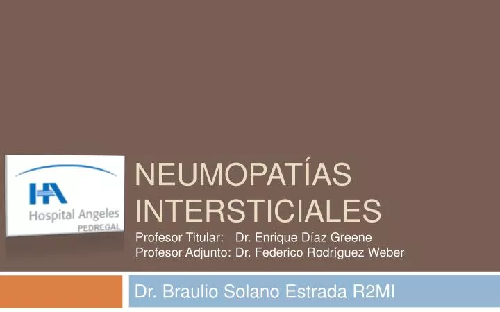 neumopat as intersticiales