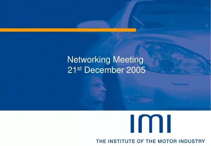 networking meeting 21 st december 2005