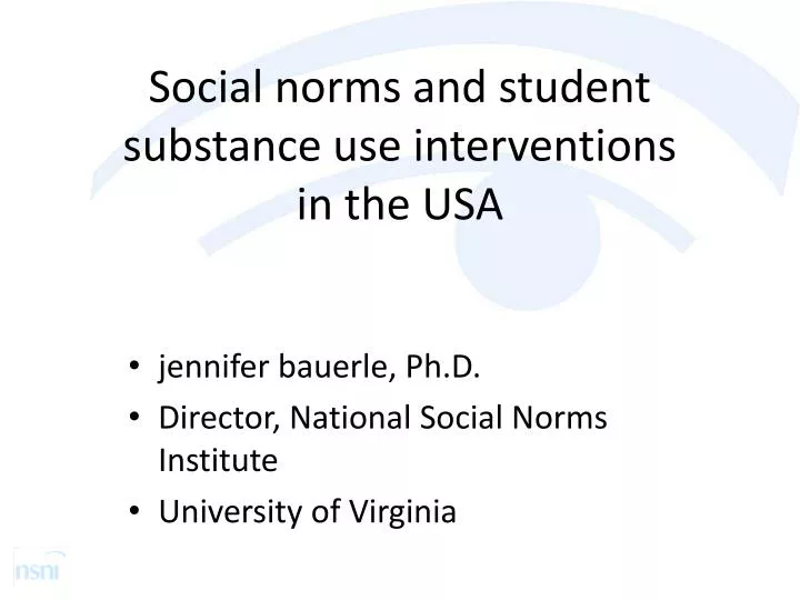 social norms and student substance use interventions in the usa