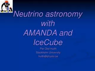 Neutrino astronomy with AMANDA and IceCube