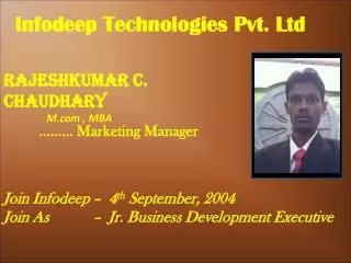 Rajeshkumar C. Chaudhary M.com , MBA