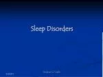 Sleep Disorders - slide 1