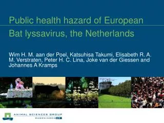 Public health hazard of European Bat lyssavirus, the Netherlands