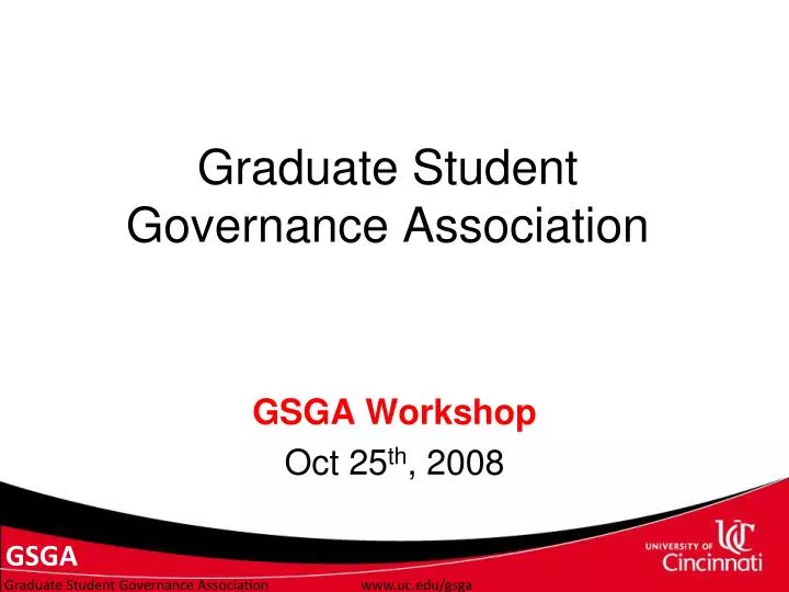 graduate student governance association