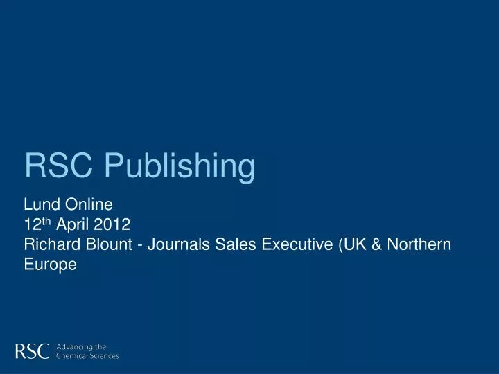 rsc publishing