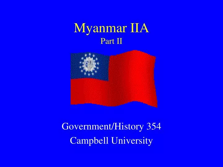 myanmar iia part ii