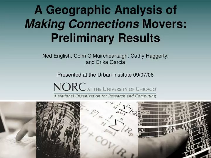 a geographic analysis of making connections movers preliminary results