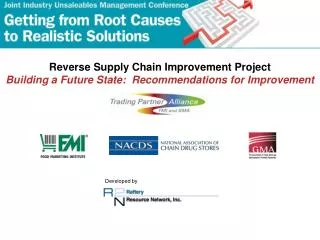 Reverse Supply Chain Improvement Project Building a Future State: Recommendations for Improvement