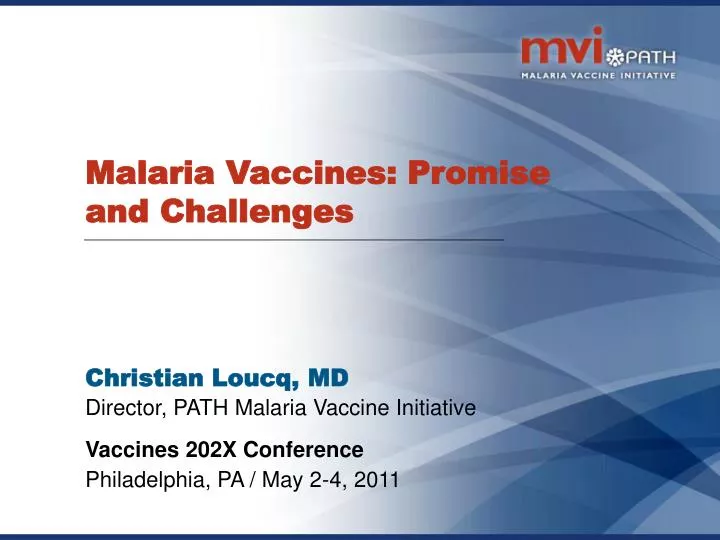 malaria vaccines promise and challenges