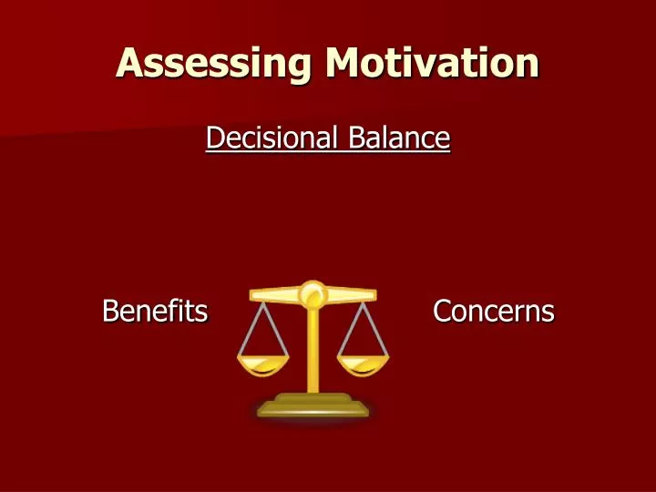 assessing motivation