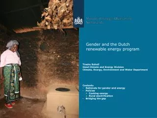 Gender and the Dutch renewable energy program