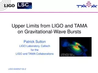 Upper Limits from LIGO and TAMA on Gravitational-Wave Bursts